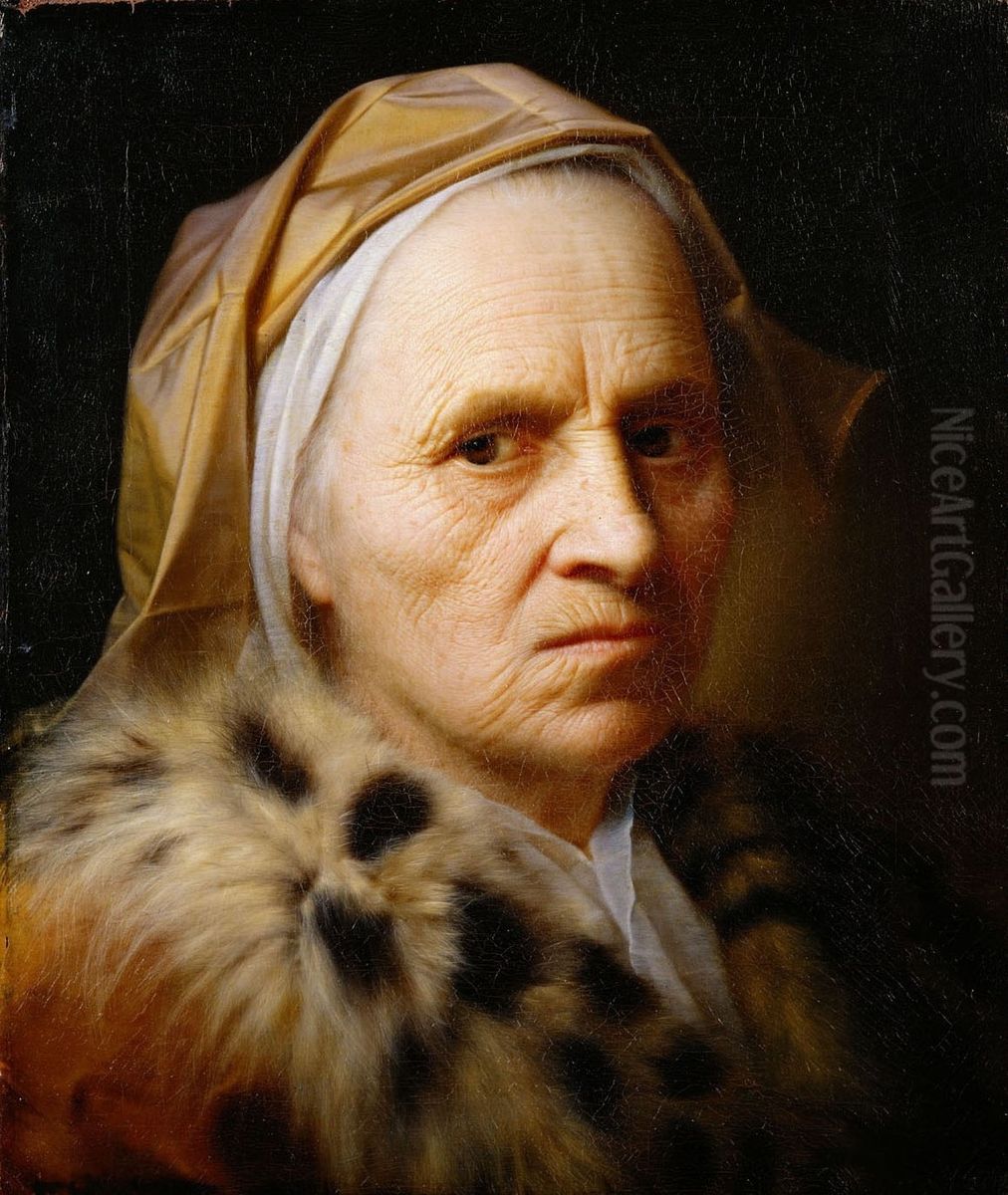 Old Woman Oil Painting by Balthasar Denner