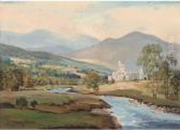 Balmoral, Royal Deeside Oil Painting by George Melvin Rennie