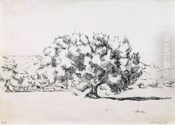 Drzewo Oil Painting by Irena Hassenberg Reno