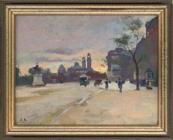 Place D'iena, Paris Oil Painting by Jules Ernest Renoux