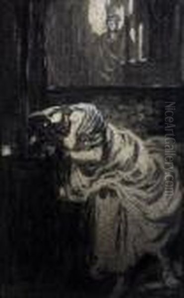 Die Weinende Medea Oil Painting by Alfred Renz