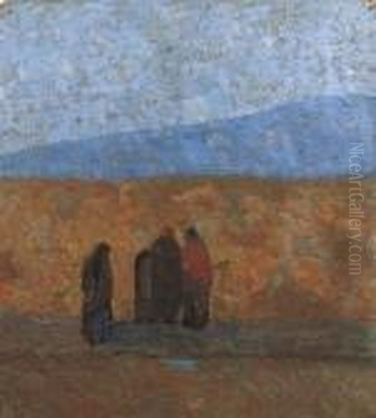 Alla Fonte Oil Painting by Don Angelo Rescalli