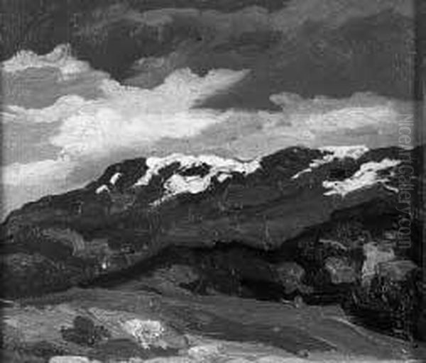 <val Di Susa> 1936 Oil Painting by Don Angelo Rescalli