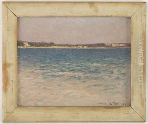 Bord De Mer A Cannes Oil Painting by Louis Rheiner