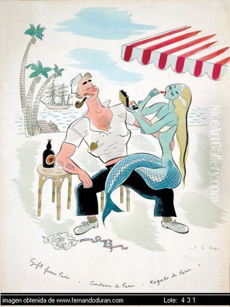 Untitled Oil Painting by Federico Ribas Montenegro