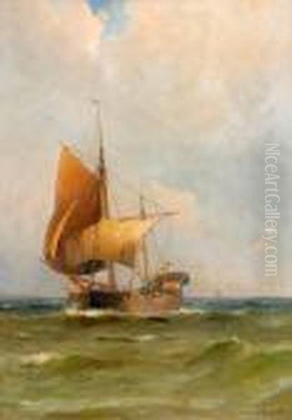 God Vind Oil Painting by Otto Ludvig Richarde