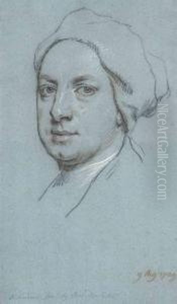 Portrait Of Jonathan Richardson, Junior Oil Painting by Jonathan Richardson