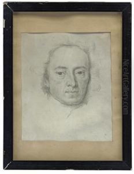 Portrait Of Alexander Pope (1668-1744) Oil Painting by Jonathan Richardson