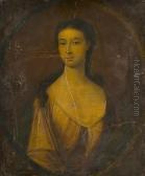 Portrait Of A Lady Oil Painting by Jonathan Richardson