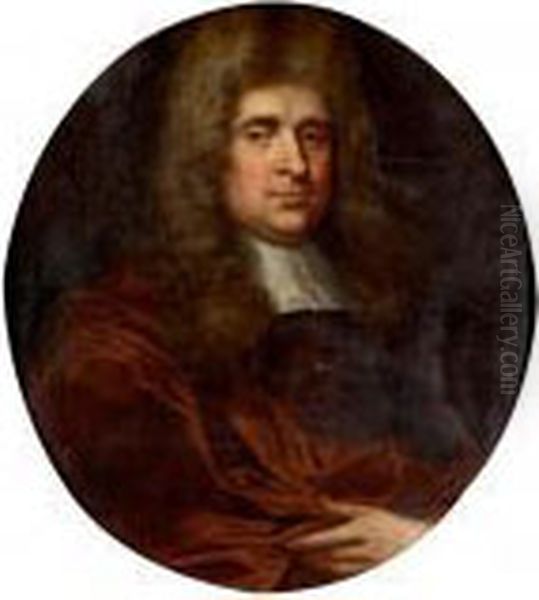 Portrait Of A Gentleman Oil Painting by Jonathan Richardson