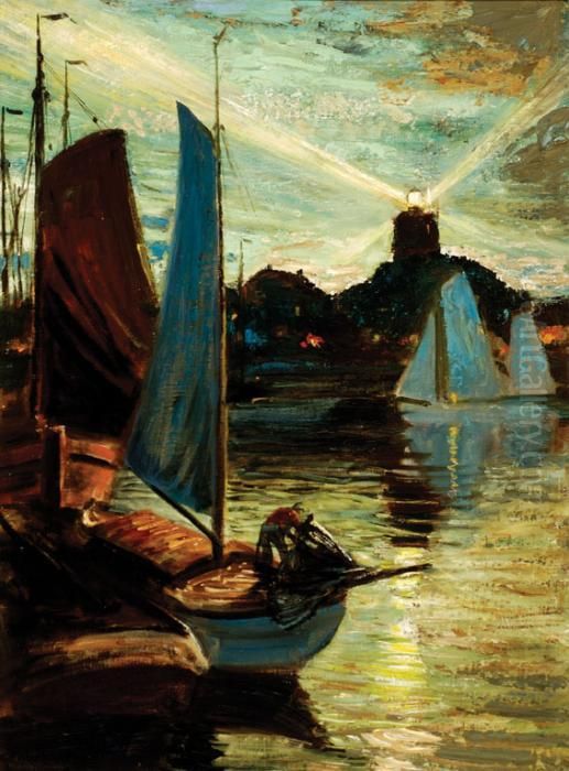 De Brandaris Oil Painting by Marius J. Richters