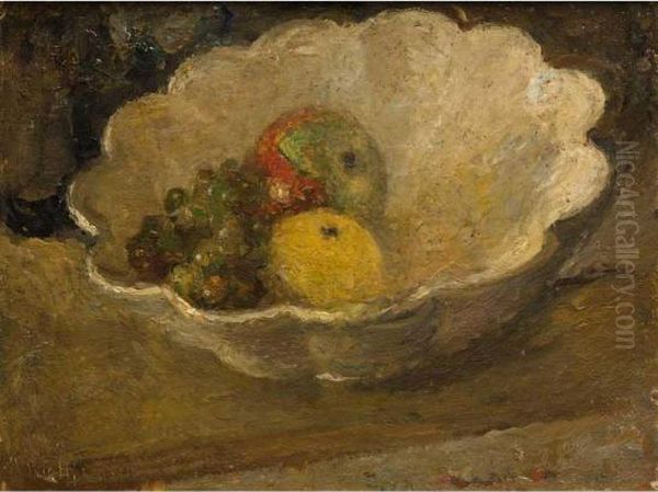 Ciotola Con Frutta Oil Painting by Arturo Rietti