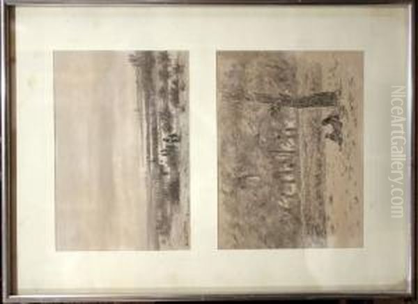 Pintor Paisajista Ydibujante Ochocentista. Oil Painting by Luis Rigalt