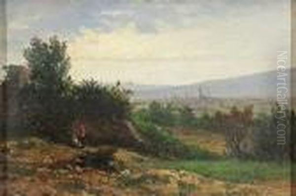 Vista Rural Oil Painting by Luis Rigalt