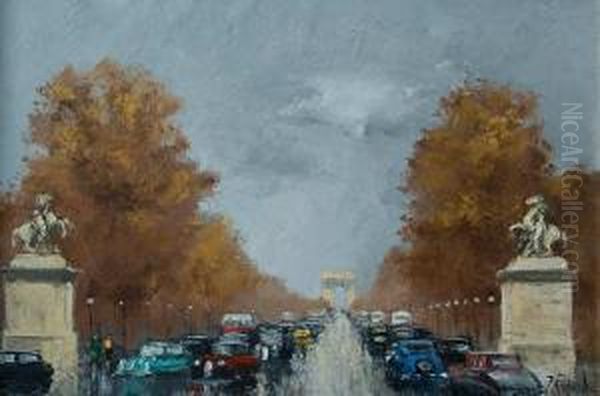 Paris Oil Painting by Jacques Rigaud