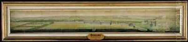 Grand View of the Buildings and Gardens of Chantilly Oil Painting by Claude Dubourg