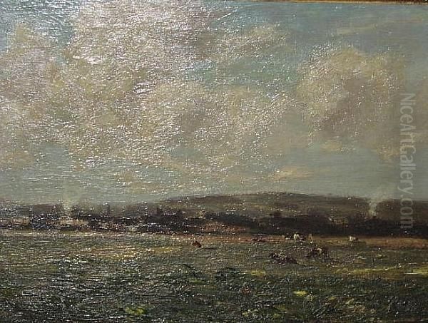 Near Stocksbridge Oil Painting by Ernest Higgins Rigg