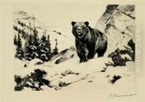 Face To Face (c. 28) Oil Painting by Carl Ringius