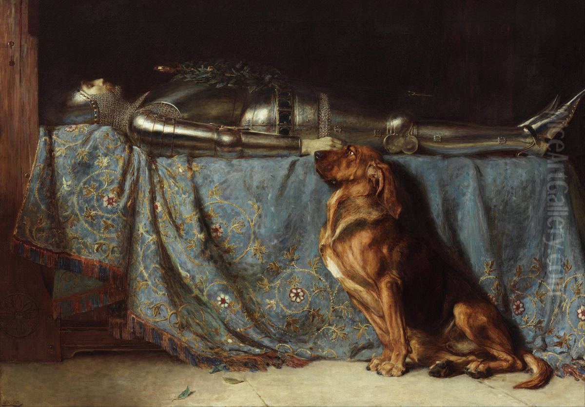 Requiescat Oil Painting by Briton Riviere