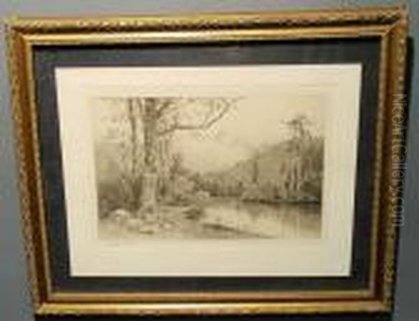 Trinity Peaks Oil Painting by Julian Walbridge Rix