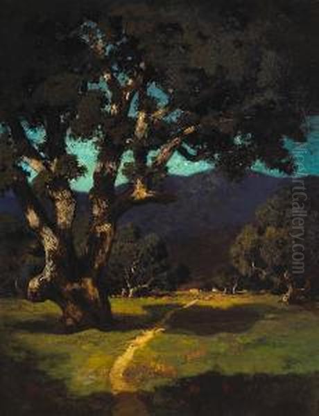 A California Valley Oil Painting by Julian Walbridge Rix