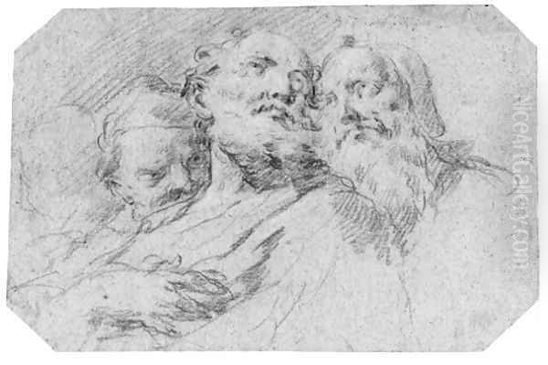 Three philosophers Oil Painting by Gaspare Diziani