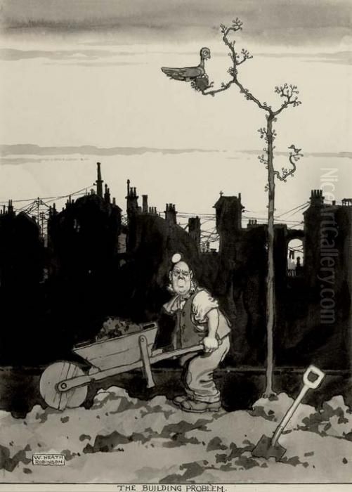 Untitled Oil Painting by William Heath Robinson