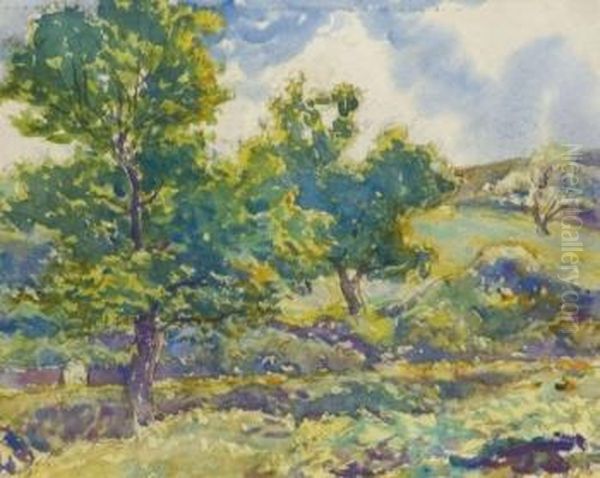 Paisaje Arbolado Oil Painting by Juan Jose Rochelt Y Amann