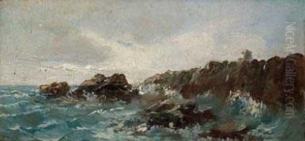 Ribadesella Oil Painting by Eugenio Oliva Rodrigo