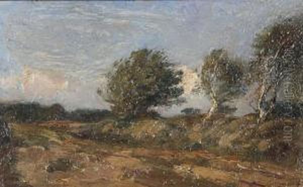 Heathland Oil Painting by Louis Albert Roessingh