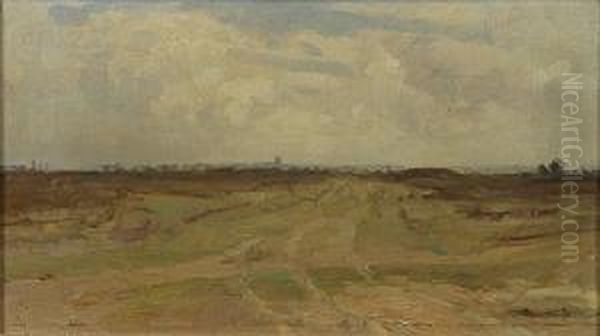 De Heide Te Drenthe. Oil Painting by Louis Albert Roessingh