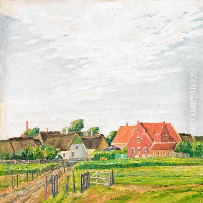 View From Sonderho, Fanoe Oil Painting by Johan Gudmann Rohde