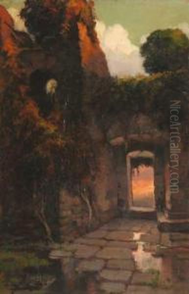 Ruinas Oil Painting by Antoni Ros Gell