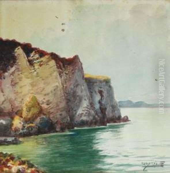 Cala Oil Painting by Antoni Ros Gell