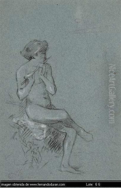 Untitled Oil Painting by Eduardo Rosales