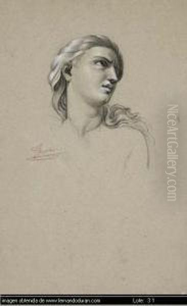 Descripcion De La Obra: Oil Painting by Eduardo Rosales