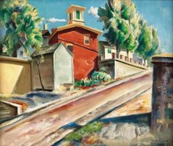 The Fire House Oil Painting by Charles Rosen