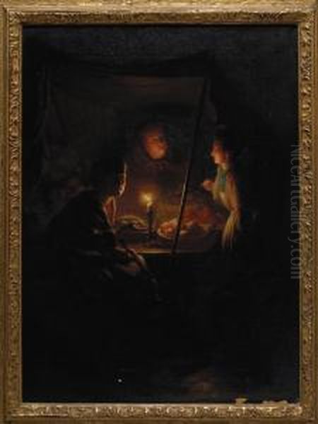 Mercado Nocturno. Oil Painting by Johannes Rosierse