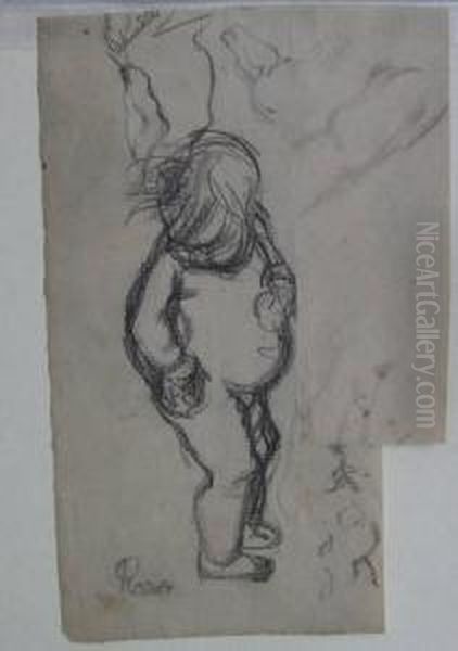 Skizze Zur Kleinen Eva Oil Painting by Paul Rosner