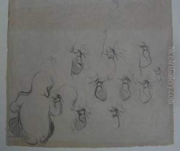 Studien Zu Kleinkindern Oil Painting by Paul Rosner