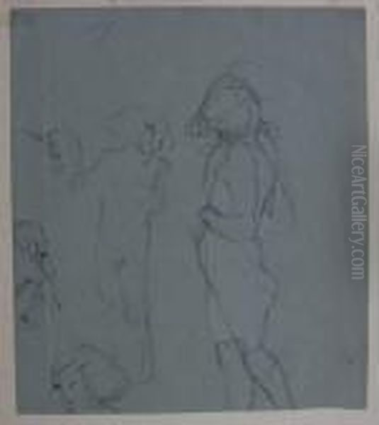 Studien Eines Backfisches Oil Painting by Paul Rosner