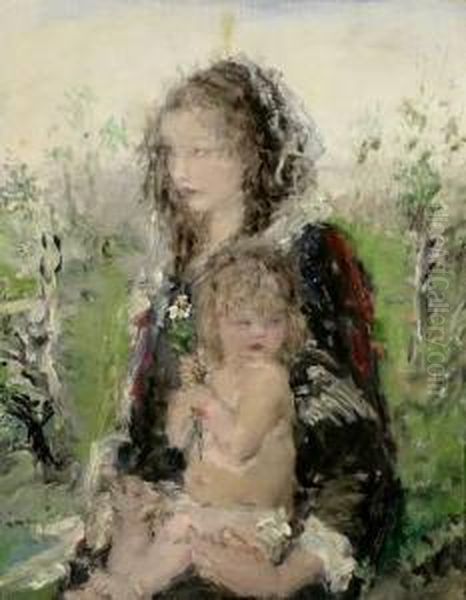 Zugeschr Oil Painting by Paul Rosner