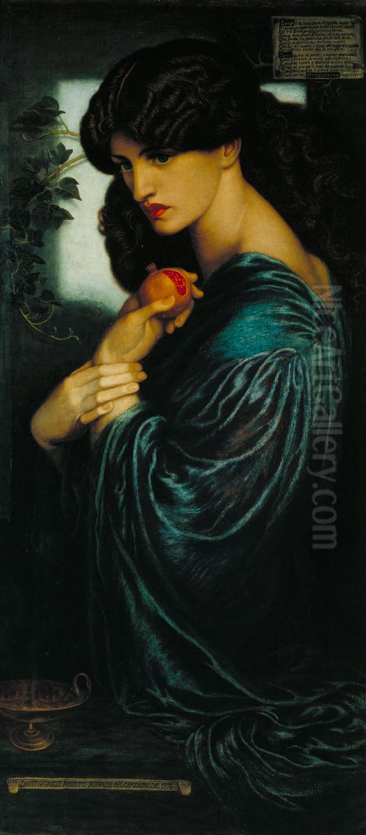Proserpine Oil Painting by Dante Gabriel Rossetti