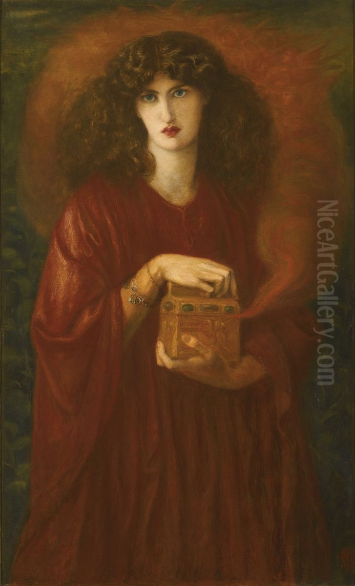 Pandora Oil Painting by Dante Gabriel Rossetti