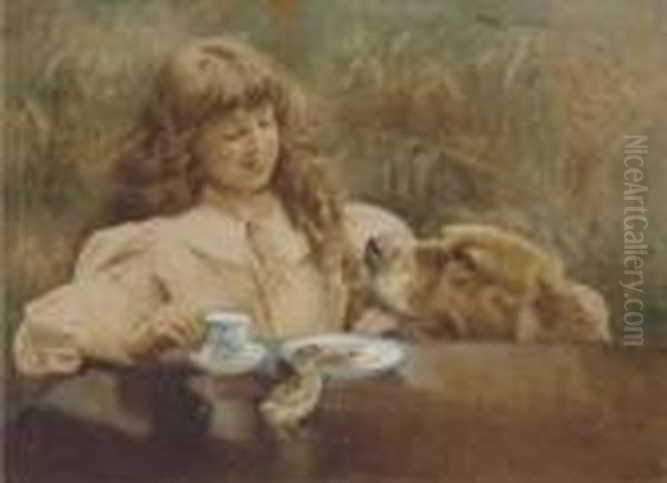 Loyal Companions Oil Painting by Alexander M. Rossi