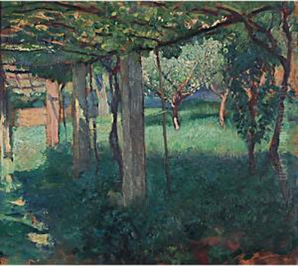 L'orticello Oil Painting by Romano Rossini