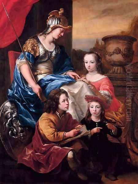 Portrait of a family Oil Painting by Ferdinand Bol
