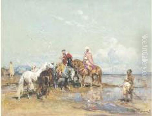 Halte Des Caids - 1926 Oil Painting by Henri Julien Rousseau