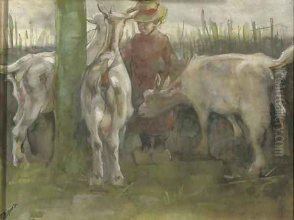 Little friends Oil Painting by Pieter Dupont