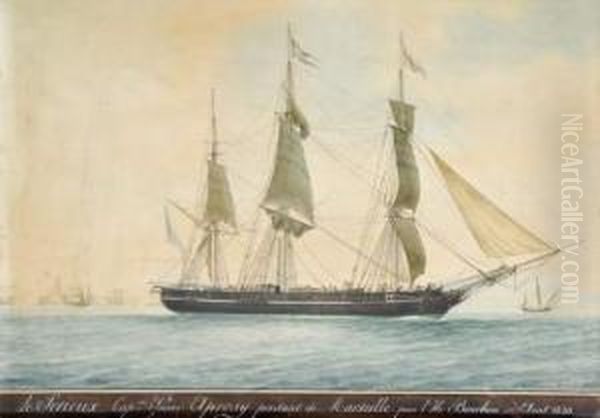 Le Serieux Capitaine Aprosy, Marseille Oil Painting by Joseph Roux